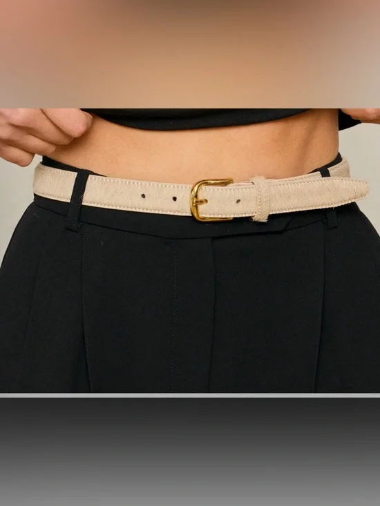 Aureum Ponyhair Belt NWT - Picture 4 of 6